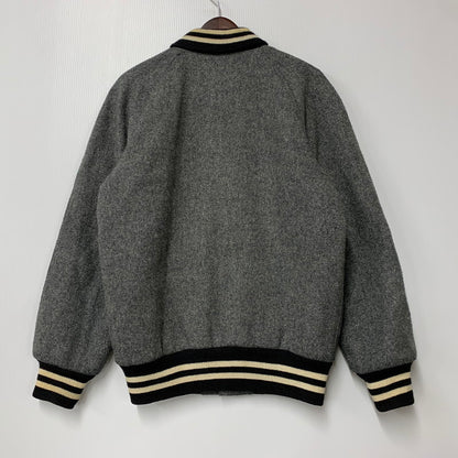 【中古品】【メンズ】 WOOL STADIUM JACKET ウール スタジアムジャケット USA製 スタジャン アウター 146-260227-as-08-izu サイズ：S カラー：グレー 万代Net店