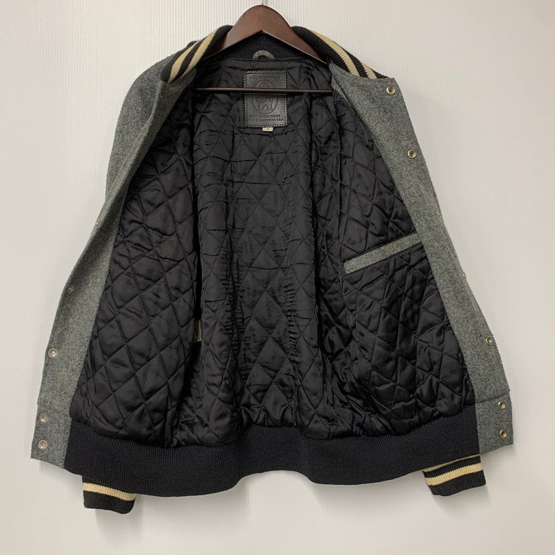 【中古品】【メンズ】 WOOL STADIUM JACKET ウール スタジアムジャケット USA製 スタジャン アウター 146-260227-as-08-izu サイズ：S カラー：グレー 万代Net店