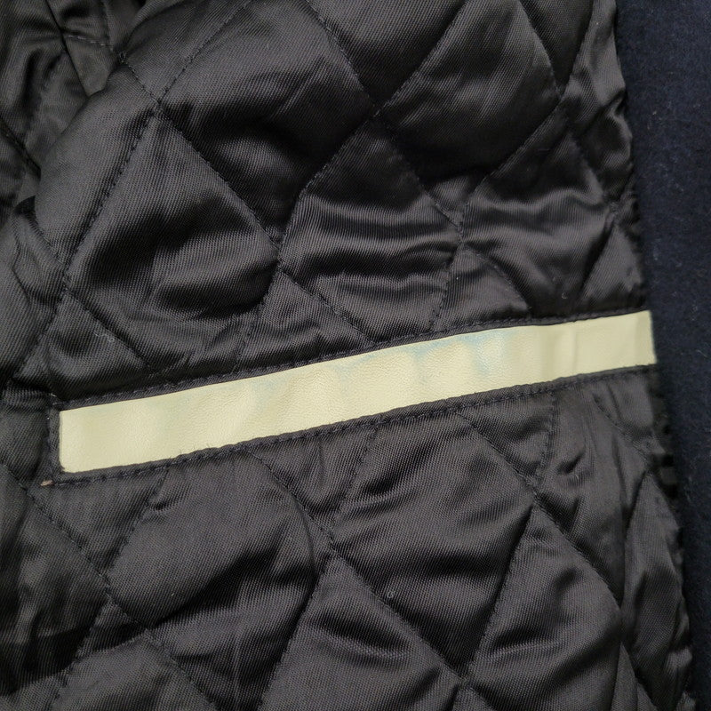 【現状渡し品】【メンズ】 Golden Bear ゴールデンベア STADIUM JACKET スタジアム ジャケット アウター 146-260227-kh-02-izu サイズ：M カラー：ネイビー×アイボリー 万代Net店