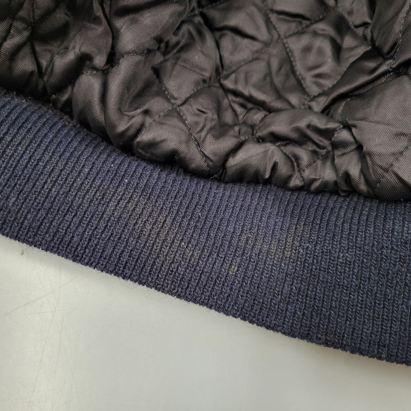 【現状渡し品】【メンズ】 Golden Bear ゴールデンベア STADIUM JACKET スタジアム ジャケット アウター 146-260227-kh-02-izu サイズ：M カラー：ネイビー×アイボリー 万代Net店