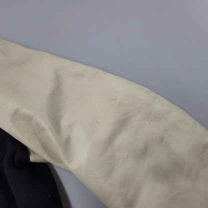 【現状渡し品】【メンズ】 Golden Bear ゴールデンベア STADIUM JACKET スタジアム ジャケット アウター 146-260227-kh-02-izu サイズ：M カラー：ネイビー×アイボリー 万代Net店