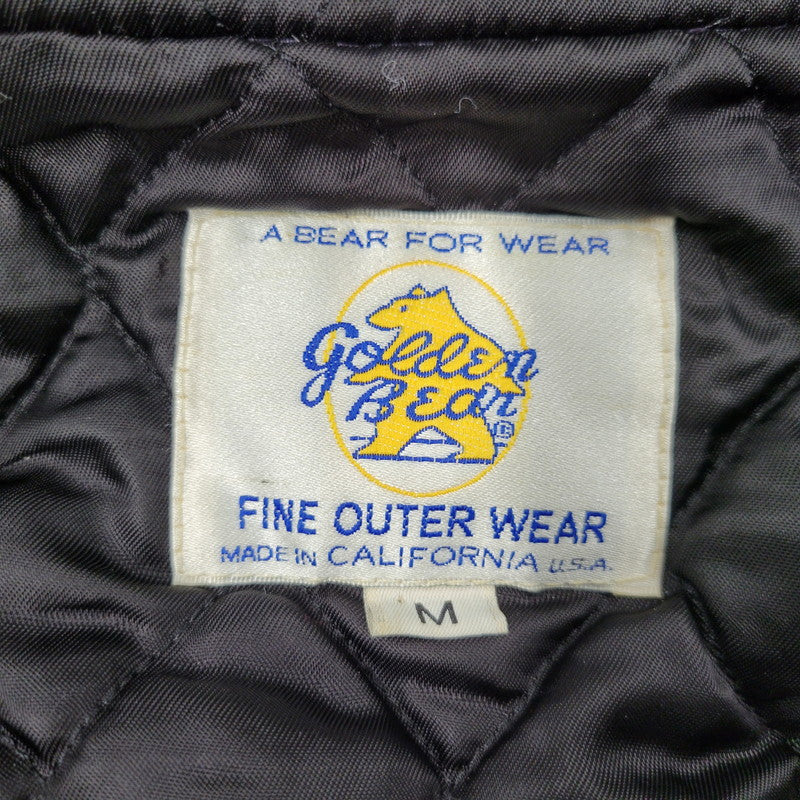 【現状渡し品】【メンズ】 Golden Bear ゴールデンベア STADIUM JACKET スタジアム ジャケット アウター 146-260227-kh-02-izu サイズ：M カラー：ネイビー×アイボリー 万代Net店