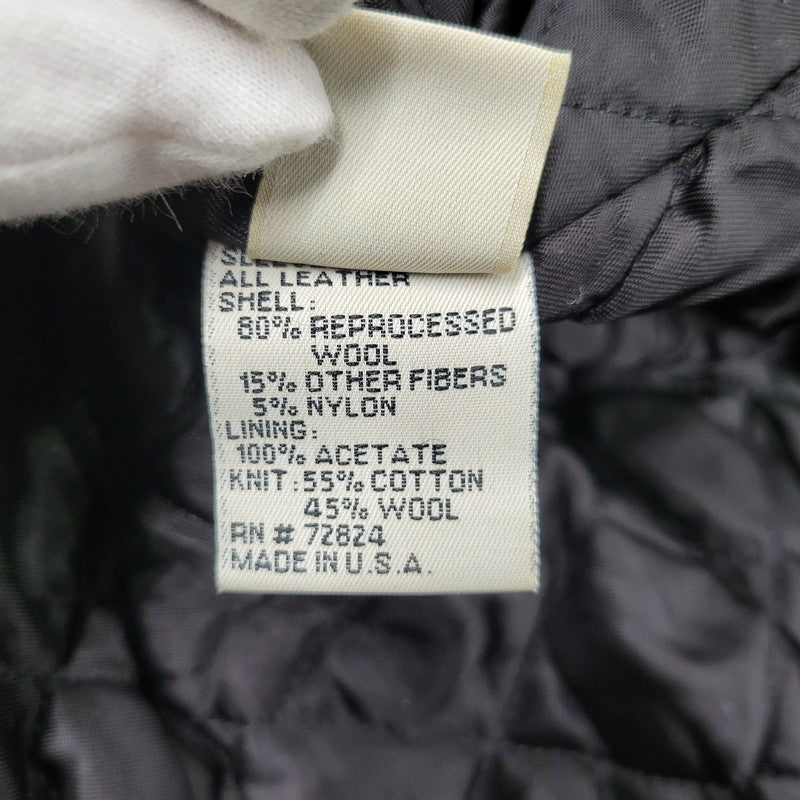 【現状渡し品】【メンズ】 Golden Bear ゴールデンベア STADIUM JACKET スタジアム ジャケット アウター 146-260227-kh-02-izu サイズ：M カラー：ネイビー×アイボリー 万代Net店