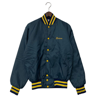 【中古品】【メンズ】 HOLLOWAY ホロウェイ 70～80’S USA製 NYLON STADIUM JACKET ナイロン スタジアム ジャケット アウター 146-260304-cs-19-izu サイズ：S カラー：ネイビー 万代Net店