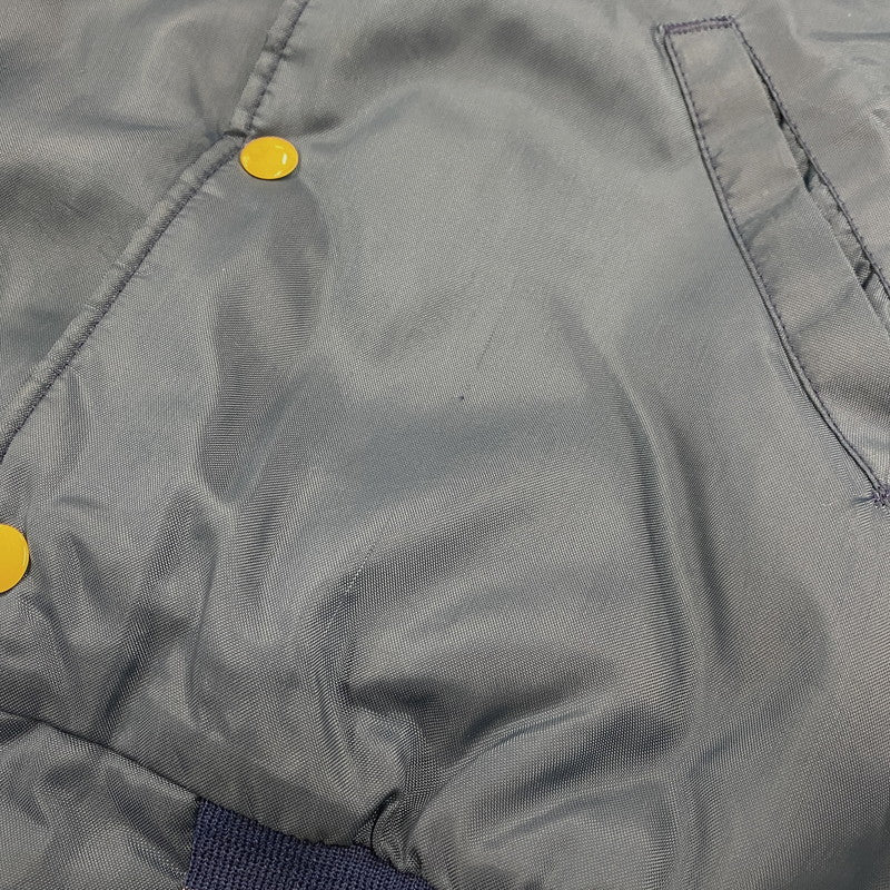 【中古品】【メンズ】 HOLLOWAY ホロウェイ 70～80’S USA製 NYLON STADIUM JACKET ナイロン スタジアム ジャケット アウター 146-260304-cs-19-izu サイズ：S カラー：ネイビー 万代Net店