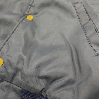 【中古品】【メンズ】 HOLLOWAY ホロウェイ 70～80’S USA製 NYLON STADIUM JACKET ナイロン スタジアム ジャケット アウター 146-260304-cs-19-izu サイズ：S カラー：ネイビー 万代Net店