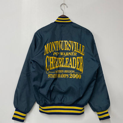 【中古品】【メンズ】 HOLLOWAY ホロウェイ 70～80’S USA製 NYLON STADIUM JACKET ナイロン スタジアム ジャケット アウター 146-260304-cs-19-izu サイズ：S カラー：ネイビー 万代Net店