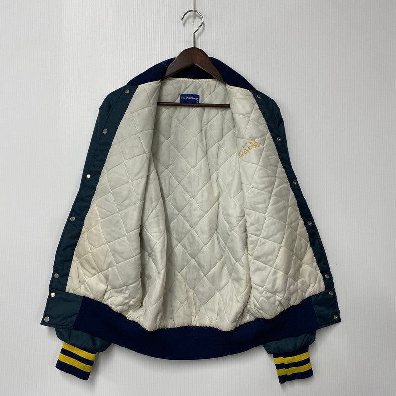 【中古品】【メンズ】 HOLLOWAY ホロウェイ 70～80’S USA製 NYLON STADIUM JACKET ナイロン スタジアム ジャケット アウター 146-260304-cs-19-izu サイズ：S カラー：ネイビー 万代Net店