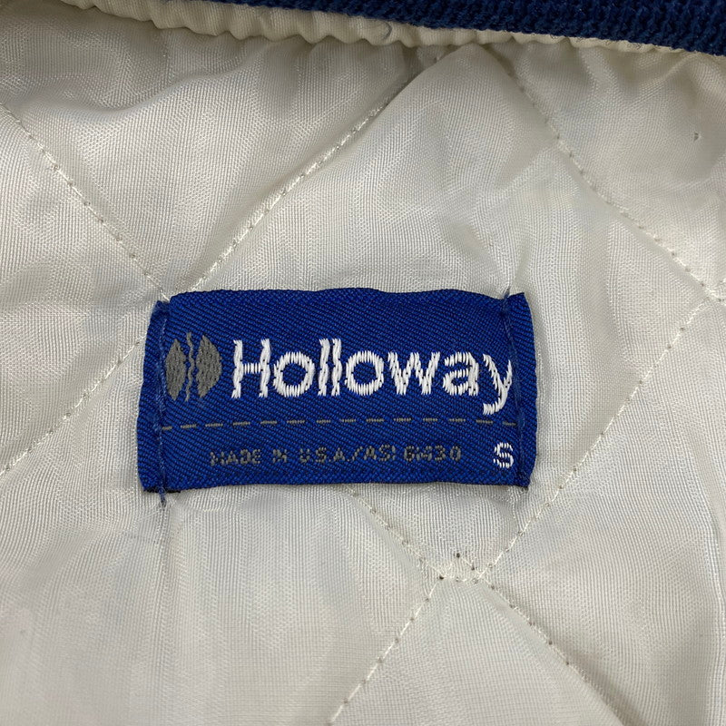 【中古品】【メンズ】 HOLLOWAY ホロウェイ 70～80’S USA製 NYLON STADIUM JACKET ナイロン スタジアム ジャケット アウター 146-260304-cs-19-izu サイズ：S カラー：ネイビー 万代Net店