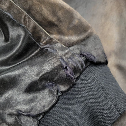 【現状渡し品】【メンズ】 MGM GRAND メトロ・ゴールドウィン・メイヤー グランド 4000 USA製 80S 刺繍 BLOUSON JACKET ブルゾン ジャケット アウター 146-260305-yn-08-izu サイズ：XXL カラー：ブラック系 万代Net店