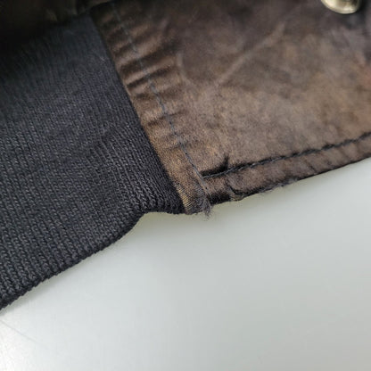 【現状渡し品】【メンズ】 MGM GRAND メトロ・ゴールドウィン・メイヤー グランド 4000 USA製 80S 刺繍 BLOUSON JACKET ブルゾン ジャケット アウター 146-260305-yn-08-izu サイズ：XXL カラー：ブラック系 万代Net店