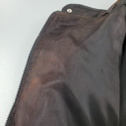 【現状渡し品】【メンズ】 MGM GRAND メトロ・ゴールドウィン・メイヤー グランド 4000 USA製 80S 刺繍 BLOUSON JACKET ブルゾン ジャケット アウター 146-260305-yn-08-izu サイズ：XXL カラー：ブラック系 万代Net店