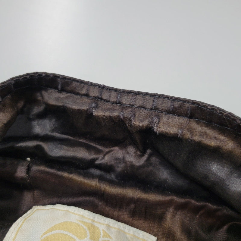 【現状渡し品】【メンズ】 MGM GRAND メトロ・ゴールドウィン・メイヤー グランド 4000 USA製 80S 刺繍 BLOUSON JACKET ブルゾン ジャケット アウター 146-260305-yn-08-izu サイズ：XXL カラー：ブラック系 万代Net店