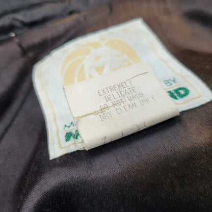 【現状渡し品】【メンズ】 MGM GRAND メトロ・ゴールドウィン・メイヤー グランド 4000 USA製 80S 刺繍 BLOUSON JACKET ブルゾン ジャケット アウター 146-260305-yn-08-izu サイズ：XXL カラー：ブラック系 万代Net店