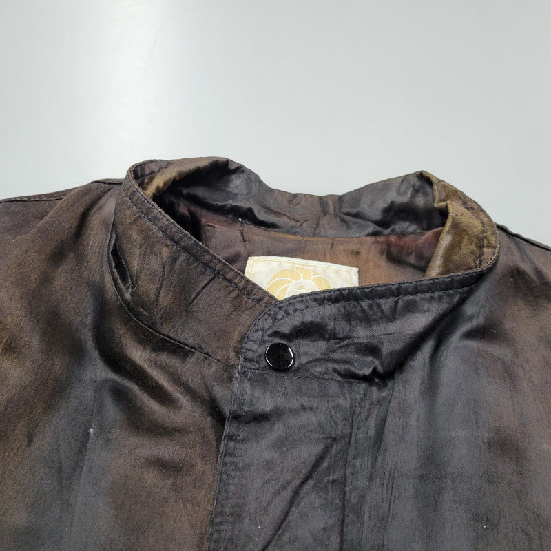 【現状渡し品】【メンズ】 MGM GRAND メトロ・ゴールドウィン・メイヤー グランド 4000 USA製 80S 刺繍 BLOUSON JACKET ブルゾン ジャケット アウター 146-260305-yn-08-izu サイズ：XXL カラー：ブラック系 万代Net店