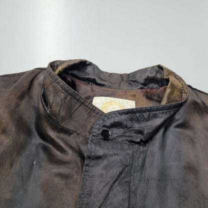 【現状渡し品】【メンズ】 MGM GRAND メトロ・ゴールドウィン・メイヤー グランド 4000 USA製 80S 刺繍 BLOUSON JACKET ブルゾン ジャケット アウター 146-260305-yn-08-izu サイズ：XXL カラー：ブラック系 万代Net店