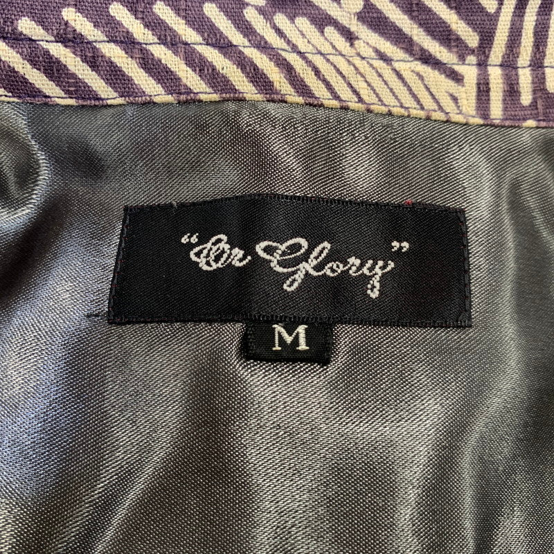 【中古品】【メンズ】 OR GLORY オアグローリー 80609007 HAWAIIAN SHIRT ハワイアン シャツ トップス 半袖 145-260730-cs-21-izu サイズ：M カラー：パープル 万代Net店