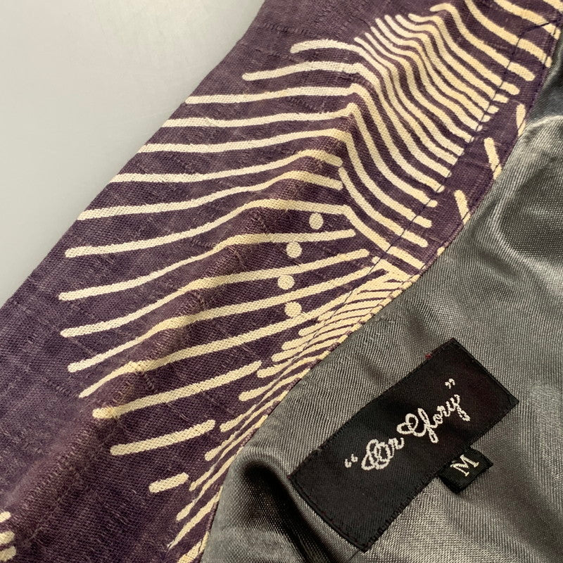 【中古品】【メンズ】 OR GLORY オアグローリー 80609007 HAWAIIAN SHIRT ハワイアン シャツ トップス 半袖 145-260730-cs-21-izu サイズ：M カラー：パープル 万代Net店