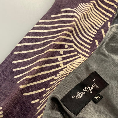 【中古品】【メンズ】 OR GLORY オアグローリー 80609007 HAWAIIAN SHIRT ハワイアン シャツ トップス 半袖 145-260730-cs-21-izu サイズ：M カラー：パープル 万代Net店