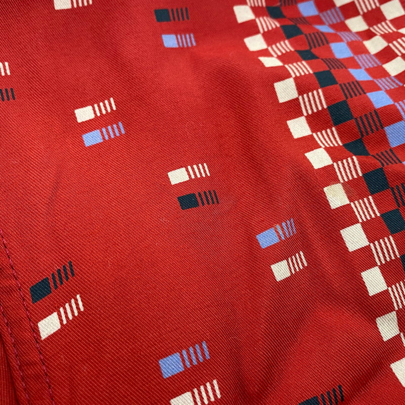 【中古品】【メンズ】 RAYON SQUARE BORDER SHIRT レーヨン スクエア ボーダー シャツ トップス 長袖 145-260304-cs-18-izu サイズ：M カラー：レッド 万代Net店