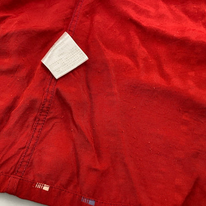 【中古品】【メンズ】 RAYON SQUARE BORDER SHIRT レーヨン スクエア ボーダー シャツ トップス 長袖 145-260304-cs-18-izu サイズ：M カラー：レッド 万代Net店