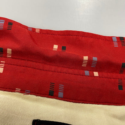 【中古品】【メンズ】 RAYON SQUARE BORDER SHIRT レーヨン スクエア ボーダー シャツ トップス 長袖 145-260304-cs-18-izu サイズ：M カラー：レッド 万代Net店