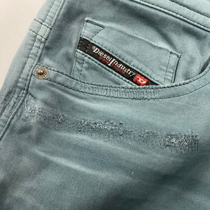 【中古品】【メンズ】 THOMMER CB-NE トマー ジョグジーンズ パンツ ボトムス ズボン 152-260304-cs-17-izu サイズ：W32 カラー：グリーン系 万代Net店