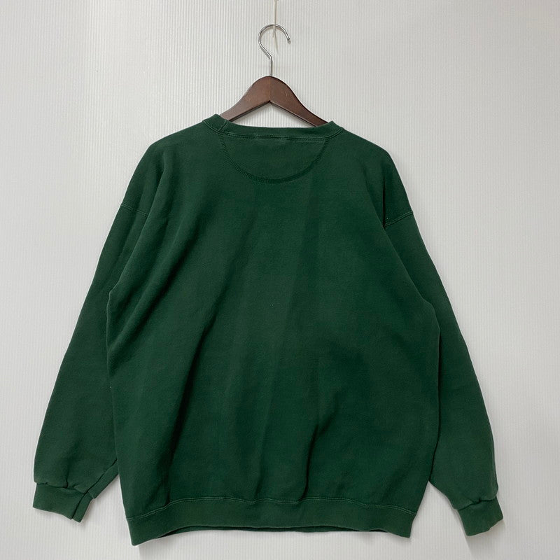 【中古品】【メンズ】 82805 USA製 PRINT LOGO SWEAT プリント ロゴ スウェット トップス 長袖 144-260304-cs-20-izu サイズ：M カラー：グリーン 万代Net店
