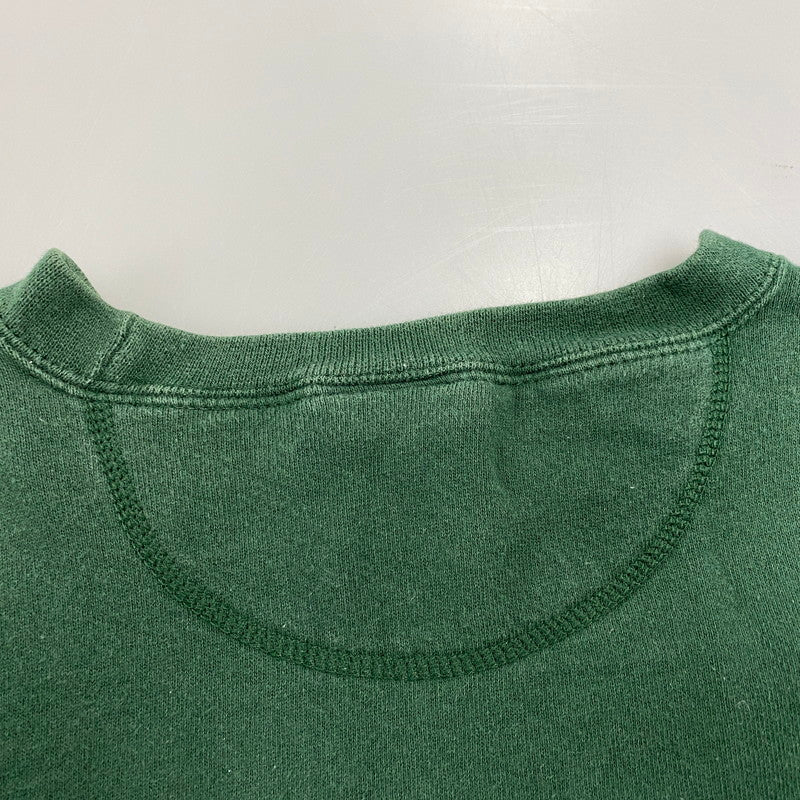 【中古品】【メンズ】 82805 USA製 PRINT LOGO SWEAT プリント ロゴ スウェット トップス 長袖 144-260304-cs-20-izu サイズ：M カラー：グリーン 万代Net店