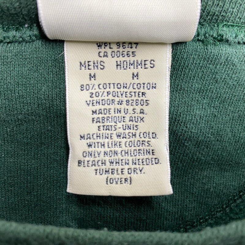【中古品】【メンズ】 82805 USA製 PRINT LOGO SWEAT プリント ロゴ スウェット トップス 長袖 144-260304-cs-20-izu サイズ：M カラー：グリーン 万代Net店
