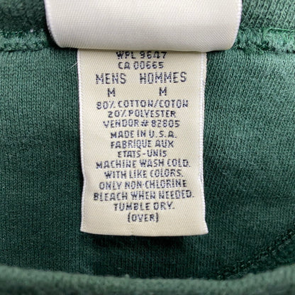 【中古品】【メンズ】 82805 USA製 PRINT LOGO SWEAT プリント ロゴ スウェット トップス 長袖 144-260304-cs-20-izu サイズ：M カラー：グリーン 万代Net店