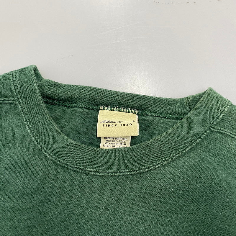 【中古品】【メンズ】 82805 USA製 PRINT LOGO SWEAT プリント ロゴ スウェット トップス 長袖 144-260304-cs-20-izu サイズ：M カラー：グリーン 万代Net店