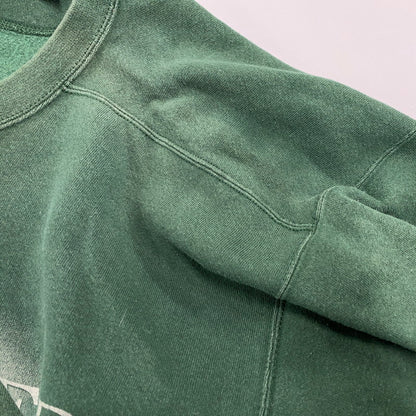 【中古品】【メンズ】 82805 USA製 PRINT LOGO SWEAT プリント ロゴ スウェット トップス 長袖 144-260304-cs-20-izu サイズ：M カラー：グリーン 万代Net店