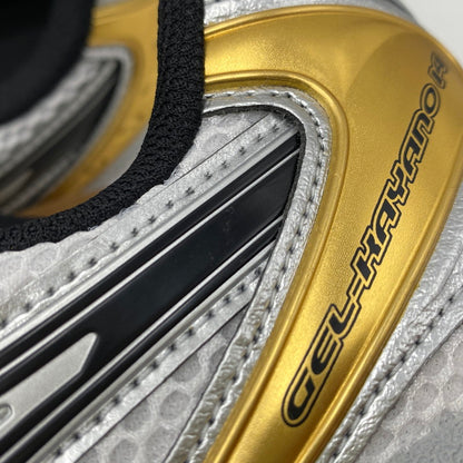 【中古美品】【メンズ】 1201A019 GEL-KAYANO 14 ゲル カヤノ スニーカー シューズ 靴 162-260227-cs-01-izu サイズ：27.5cm カラー：WHITE/PURE GOLD 万代Net店