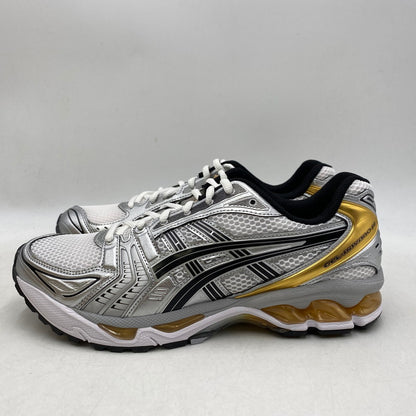 【中古美品】【メンズ】 1201A019 GEL-KAYANO 14 ゲル カヤノ スニーカー シューズ 靴 162-260227-cs-01-izu サイズ：27.5cm カラー：WHITE/PURE GOLD 万代Net店
