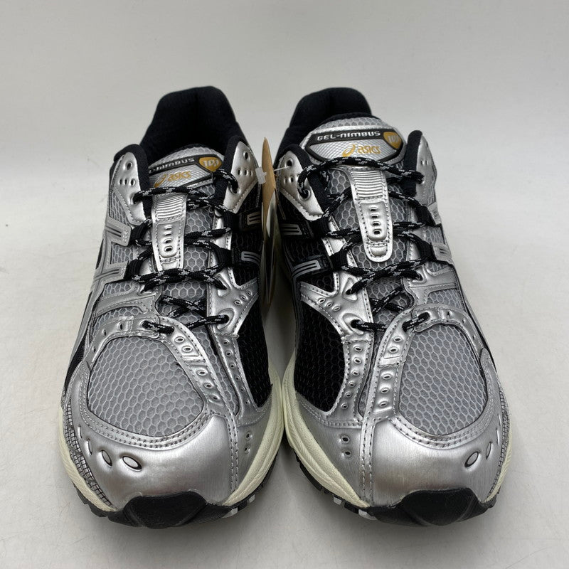 【中古美品】【メンズ】 1203A543-020 GEL-NIMBUS 10.1 ゲル ニンバス スニーカー シューズ 靴 162-260227-cs-02-izu サイズ：27.0cm カラー：PIEDMONT GREY/PURE SILVER 万代Net店