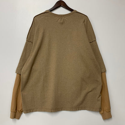 【中古品】【メンズ】 REFOMED リフォメッド RECU-034 REVERSIBLE LS TEE リバーシブル ロングスリーブ ティー トップス 長袖 140-260227-cs-14-izu サイズ：2 カラー：ベージュ 万代Net店