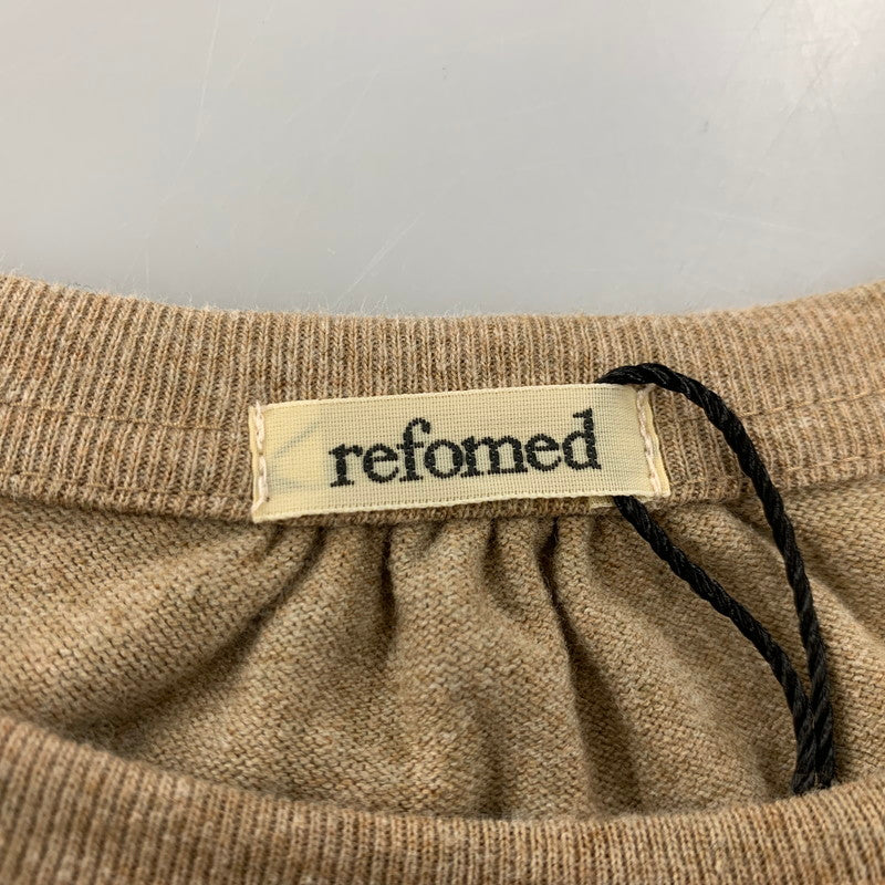 【中古品】【メンズ】 REFOMED リフォメッド RECU-034 REVERSIBLE LS TEE リバーシブル ロングスリーブ ティー トップス 長袖 140-260227-cs-14-izu サイズ：2 カラー：ベージュ 万代Net店