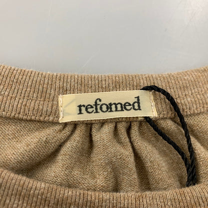 【中古品】【メンズ】 REFOMED リフォメッド RECU-034 REVERSIBLE LS TEE リバーシブル ロングスリーブ ティー トップス 長袖 140-260227-cs-14-izu サイズ：2 カラー：ベージュ 万代Net店