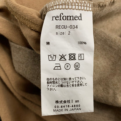 【中古品】【メンズ】 REFOMED リフォメッド RECU-034 REVERSIBLE LS TEE リバーシブル ロングスリーブ ティー トップス 長袖 140-260227-cs-14-izu サイズ：2 カラー：ベージュ 万代Net店