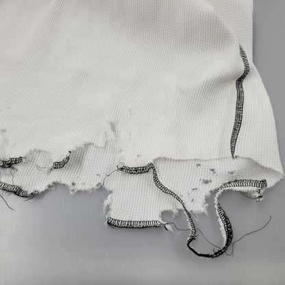 【中古美品】【メンズ】 ANCELLM アンセルム ANC-CT135 DAMAGE WAFFLE HI-NECK LS T-SHIRT ダメージ ワッフル ハイネック ロングスリーブ Tシャツ トップス 140-260227-kh-05-izu サイズ：1 カラー：ホワイト 万代Net店