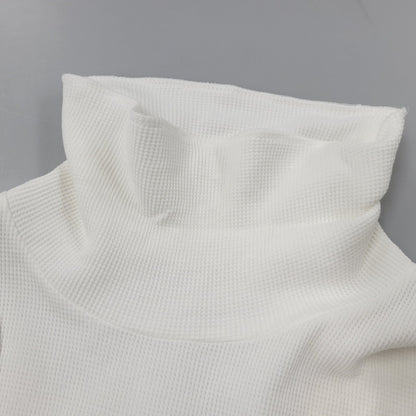 【中古美品】【メンズ】 ANCELLM アンセルム ANC-CT135 DAMAGE WAFFLE HI-NECK LS T-SHIRT ダメージ ワッフル ハイネック ロングスリーブ Tシャツ トップス 140-260227-kh-05-izu サイズ：1 カラー：ホワイト 万代Net店