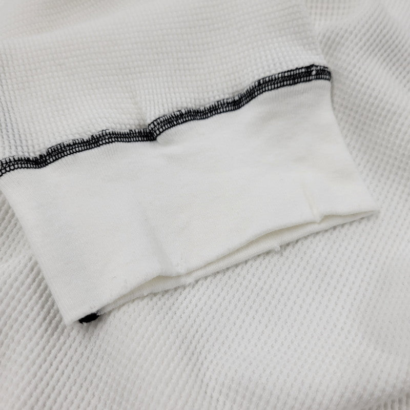 【中古美品】【メンズ】 ANCELLM アンセルム ANC-CT135 DAMAGE WAFFLE HI-NECK LS T-SHIRT ダメージ ワッフル ハイネック ロングスリーブ Tシャツ トップス 140-260227-kh-05-izu サイズ：1 カラー：ホワイト 万代Net店