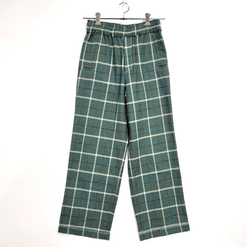 【中古美品】【メンズ】 LQUARTET エルカルテット LQ25FW-LP-012 YARN-DYED COTTON EAZY TROUSERS ヤーンダイ コットン イージー トラウザー パンツ 151-260227-kh-10-izu サイズ：M カラー：グリーン系 万代Net店