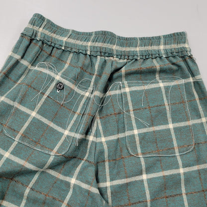 【中古美品】【メンズ】 LQUARTET エルカルテット LQ25FW-LP-012 YARN-DYED COTTON EAZY TROUSERS ヤーンダイ コットン イージー トラウザー パンツ 151-260227-kh-10-izu サイズ：M カラー：グリーン系 万代Net店