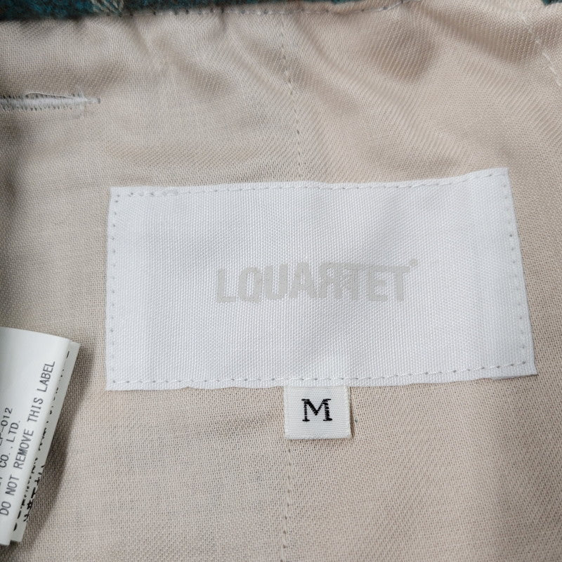 【中古美品】【メンズ】 LQUARTET エルカルテット LQ25FW-LP-012 YARN-DYED COTTON EAZY TROUSERS ヤーンダイ コットン イージー トラウザー パンツ 151-260227-kh-10-izu サイズ：M カラー：グリーン系 万代Net店