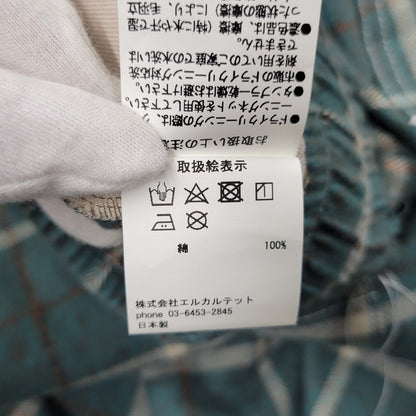 【中古美品】【メンズ】 LQUARTET エルカルテット LQ25FW-LP-012 YARN-DYED COTTON EAZY TROUSERS ヤーンダイ コットン イージー トラウザー パンツ 151-260227-kh-10-izu サイズ：M カラー：グリーン系 万代Net店