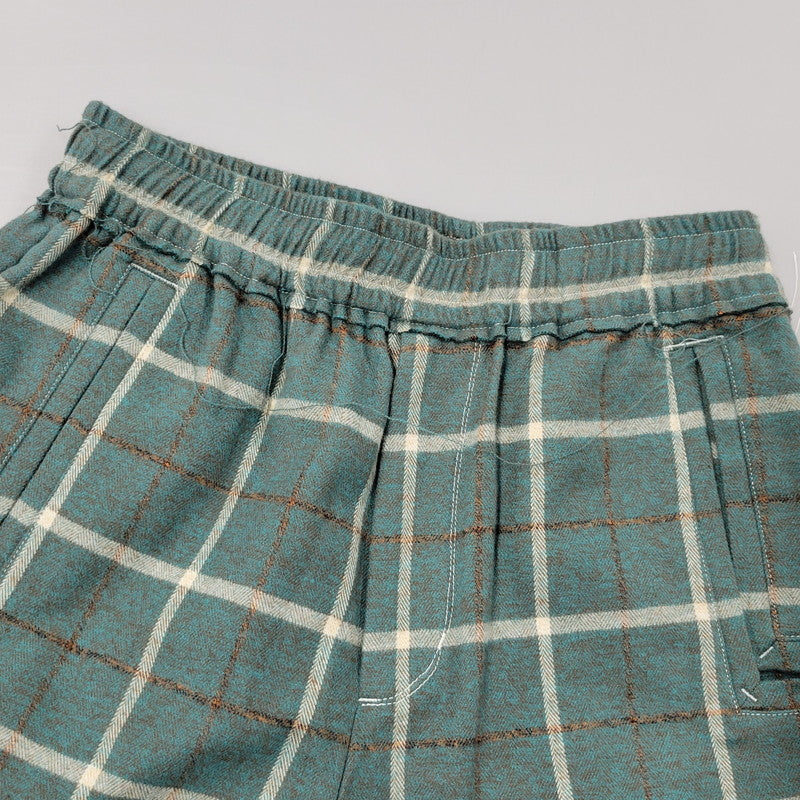 【中古美品】【メンズ】 LQUARTET エルカルテット LQ25FW-LP-012 YARN-DYED COTTON EAZY TROUSERS ヤーンダイ コットン イージー トラウザー パンツ 151-260227-kh-10-izu サイズ：M カラー：グリーン系 万代Net店