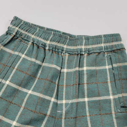 【中古美品】【メンズ】 LQUARTET エルカルテット LQ25FW-LP-012 YARN-DYED COTTON EAZY TROUSERS ヤーンダイ コットン イージー トラウザー パンツ 151-260227-kh-10-izu サイズ：M カラー：グリーン系 万代Net店