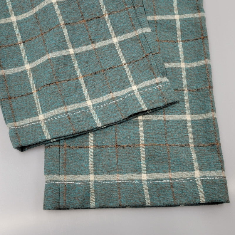 【中古美品】【メンズ】 LQUARTET エルカルテット LQ25FW-LP-012 YARN-DYED COTTON EAZY TROUSERS ヤーンダイ コットン イージー トラウザー パンツ 151-260227-kh-10-izu サイズ：M カラー：グリーン系 万代Net店